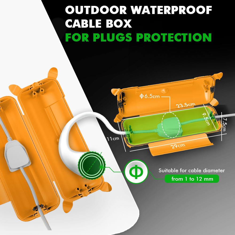 Outdoor Extension Cord Cover 2 - Outdoor Power Strip Weatherproof 评论和价格
