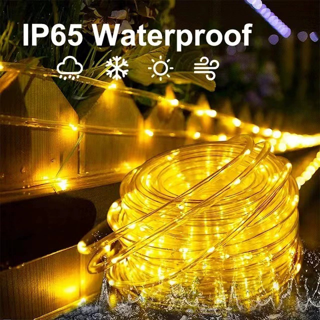 Solar Rope Lights Solar LED Li - Outdoor Power Strip Weatherproof 评论和价格