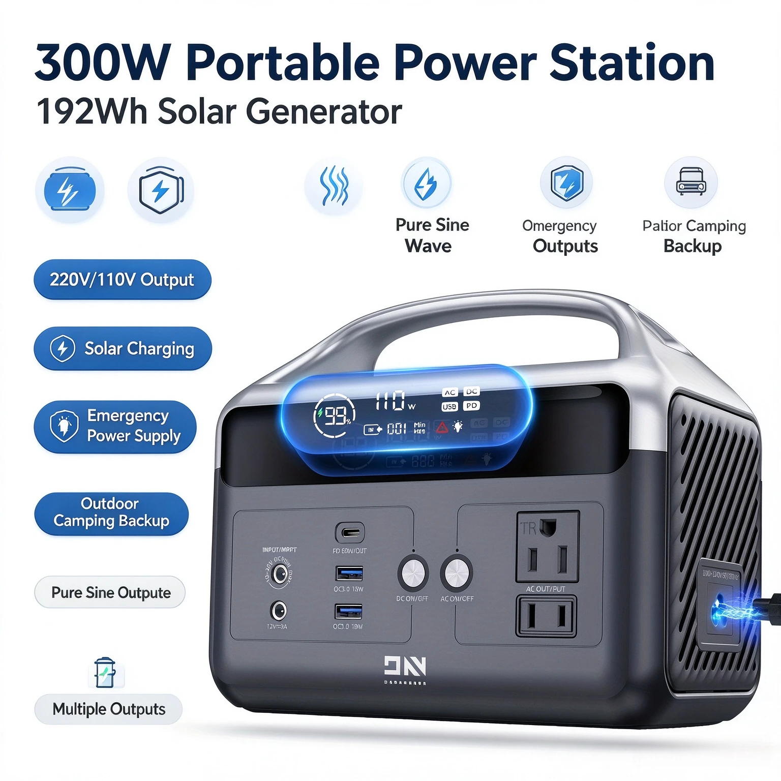 300W Portable Power Station 19 - Ac Outdoor Power 评论和价格